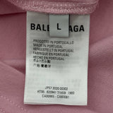 バレンシアガ BALENCIAGA プリントTシャツ 620941 ピンク コットン メンズ 半袖Ｔシャツ