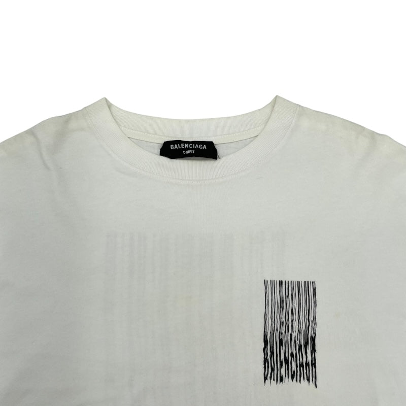 バレンシアガ BALENCIAGA ロゴプリントTシャツ 661715 ホワイト コットン メンズ 半袖Ｔシャツ