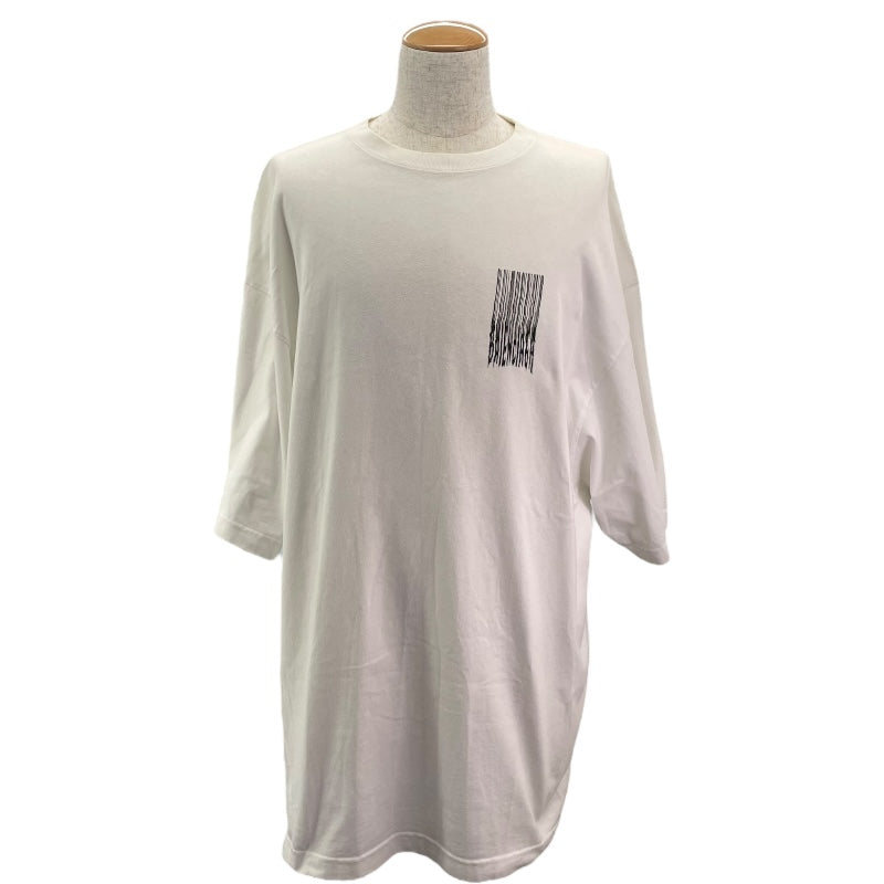 バレンシアガ BALENCIAGA ロゴプリントTシャツ 661715 ホワイト コットン メンズ 半袖Ｔシャツ
