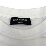 バレンシアガ BALENCIAGA ロゴプリントTシャツ 661715 ホワイト コットン メンズ 半袖Ｔシャツ