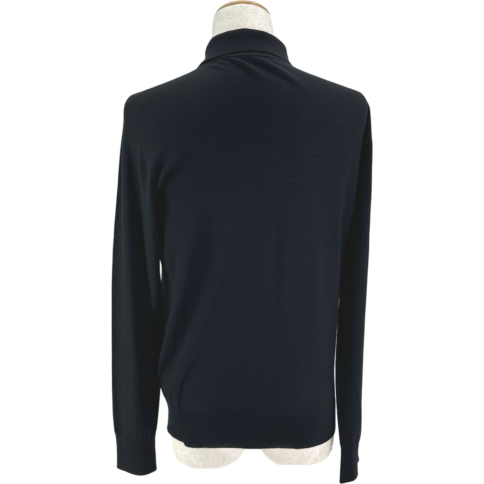 クリスチャン・ディオール Christian Dior ポロニットセーター 013M800AT069 ブラック ウール メンズ セーター クリスチャン・ディオール Christian Dior ポロニットセーター