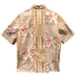 クリスチャン・ディオール Christian Dior フローラル総柄ショートスリーブシャツ 293C517A5679 ピンク コットン メンズ 半袖Ｔシャツ