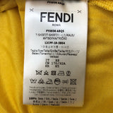 フェンディ FENDI ロゴ刺繍Tシャツ FX0936 シルク メンズ 半袖Ｔシャツ