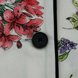 クリスチャン・ディオール Christian Dior フローラル総柄シルクシャツ 241V29A684 ホワイト シルク レディース 半袖シャツ