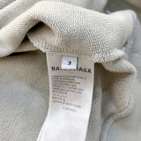 バレンシアガ BALENCIAGA ロゴ刺繡スウェットパーカー　2023年 674986 グレー コットン メンズ パーカー