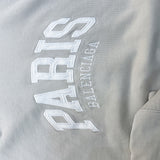 バレンシアガ BALENCIAGA ロゴ刺繡スウェットパーカー　2023年 674986 グレー コットン メンズ パーカー