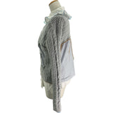 メゾン マルジェラ Maison Margiela レイヤードニットトップス S51GP0248 グレー コットン レディース ニット