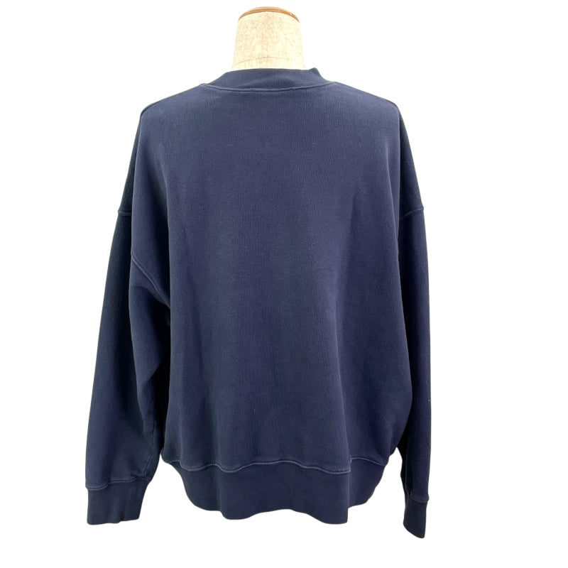 パームエンジェルス PALM ANGELS ロゴトレーナー PMBA065F23FLE003 ネイビー コットン メンズ スウェット