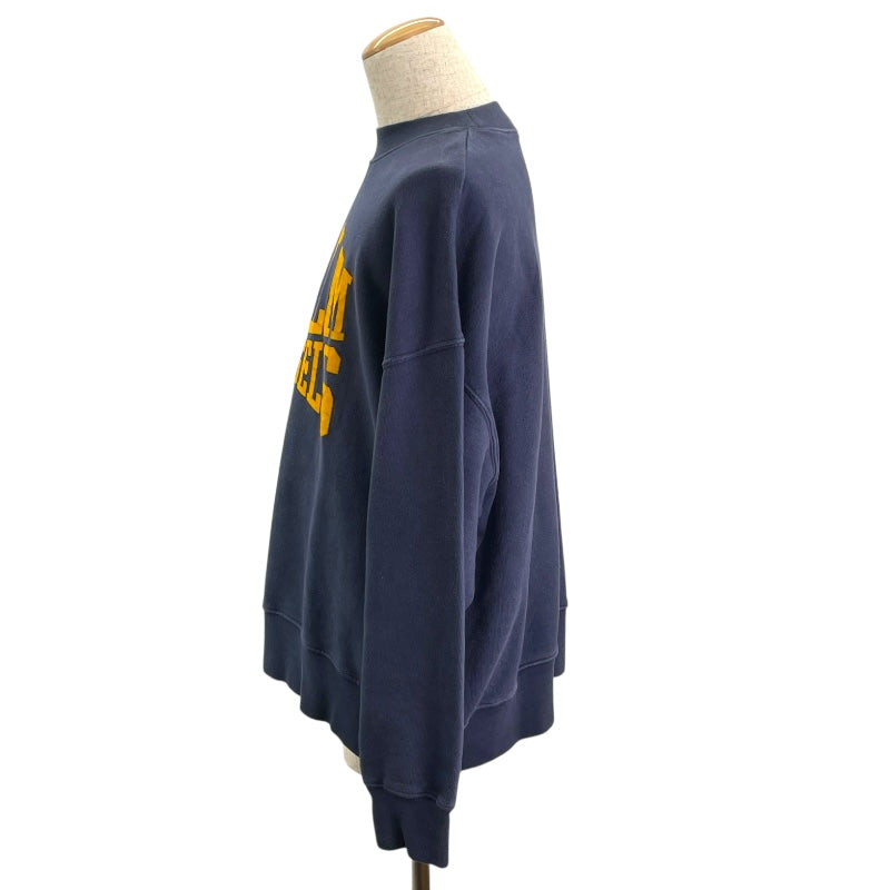 パームエンジェルス PALM ANGELS ロゴトレーナー PMBA065F23FLE003 ネイビー コットン メンズ スウェット