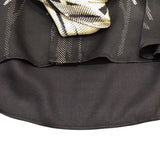 エルメス HERMES デザインシルクノースリーブシャツ ブラック シルク シルク レディース 半袖シャツ