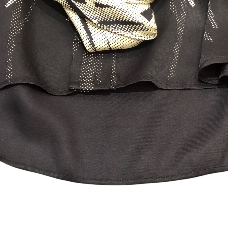 エルメス HERMES デザインシルクノースリーブシャツ ブラック シルク シルク レディース 半袖シャツ