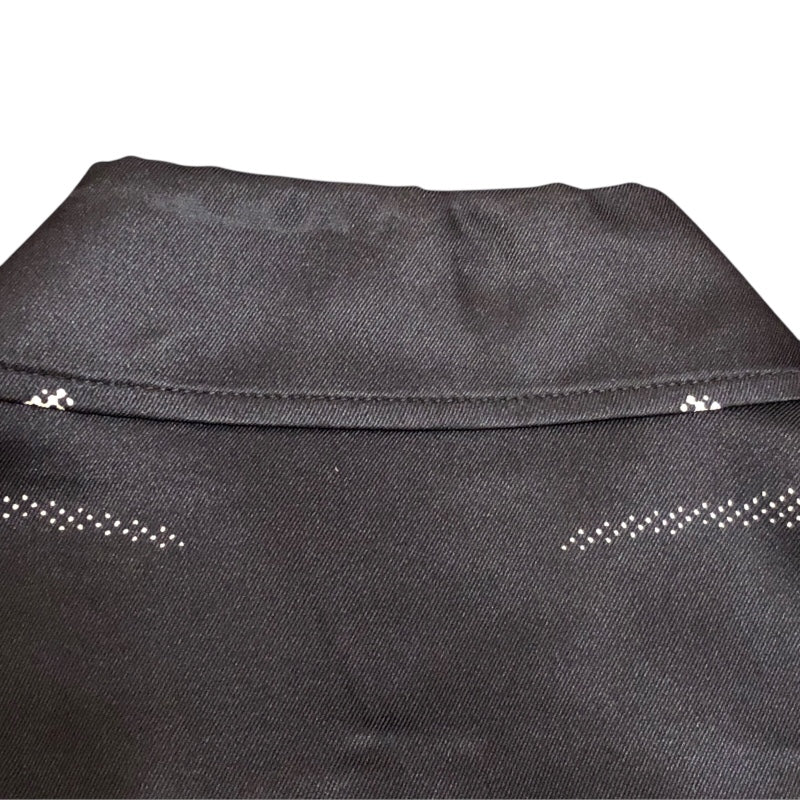 エルメス HERMES デザインシルクノースリーブシャツ ブラック シルク シルク レディース 半袖シャツ