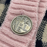 シャネル CHANEL ノーカラーニットカーディガン P71433 ピンク カシミヤ レディース カーディガン