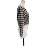 シャネル CHANEL ノーカラーニットカーディガン P71433 ピンク カシミヤ レディース カーディガン