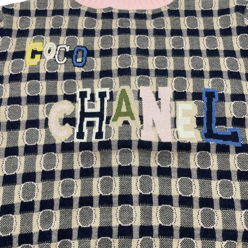 シャネル CHANEL ノーカラーニットカーディガン P71433 ピンク