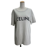 セリーヌ CELINE ロゴプリントTシャツ 2X681671Q グレー コットン メンズ 半袖Ｔシャツ