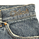 クロエ Chloe SEMERU デニムパンツ ブルー コットン レディース デニムパンツ