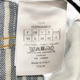 クリスチャン・ディオール Christian Dior ストライプデニムパンツ 222P03A3512 ブルー コットン コットン レディース デニムパンツ