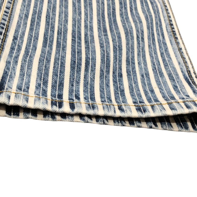 クリスチャン・ディオール Christian Dior ストライプデニムパンツ 222P03A3512 ブルー コットン コットン レディース デニムパンツ