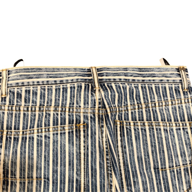 クリスチャン・ディオール Christian Dior ストライプデニムパンツ 222P03A3512 ブルー コットン コットン レディース デニムパンツ