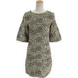 シャネル CHANEL 半袖ニットワンピース P50790 ゴールド コットン レディース ワンピース