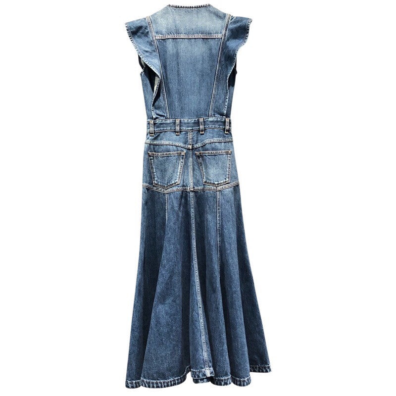 クロエ Chloe デニムノースリープワンピース コットン レディース ワンピース