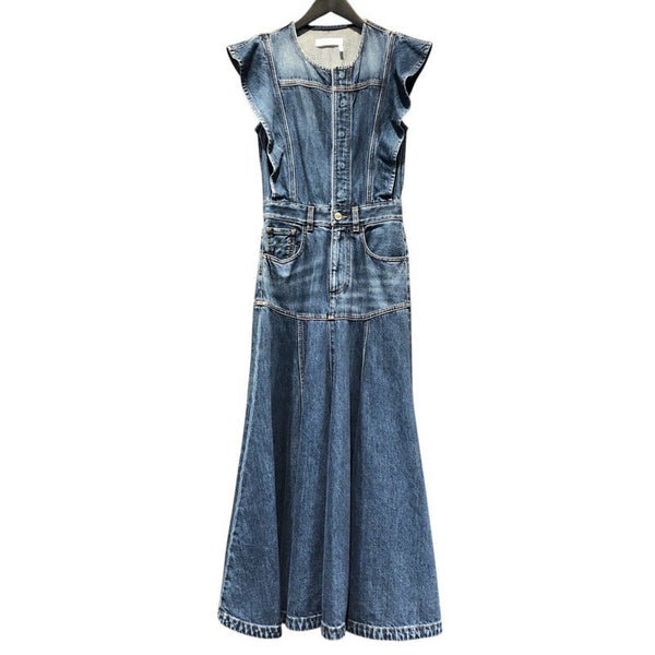 クロエ Chloe デニムノースリープワンピース コットン レディース ワンピース
