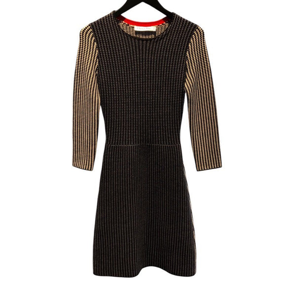 クリスチャン・ディオール Christian Dior デザインニットワンピース 4A24679AM503 ダークグレー ウール レディース ワンピース