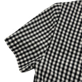 クリスチャン・ディオール Christian Dior チェック半袖ワンピース 221R87A6118 ブラック シルク レディース ワンピース