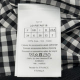 クリスチャン・ディオール Christian Dior チェック半袖ワンピース 221R87A6118 ブラック シルク レディース ワンピース