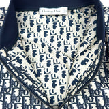 クリスチャン・ディオール Christian Dior オブリーク総柄ノースリーブワンピース 417R92A2970 ネイビー ポリエステル レディース ワンピース