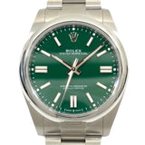 ロレックス ROLEX オイスターパーペチュアル41 ランダムシリアル 124300 グリーン SS メンズ 腕時計