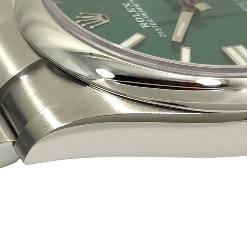 ロレックス ROLEX オイスターパーペチュアル41 ランダムシリアル 124300 グリーン SS メンズ 腕時計