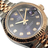 ロレックス ROLEX デイトジャスト28 ランダム番 279171G オーべジーヌ SS/K18PG レディース 腕時計