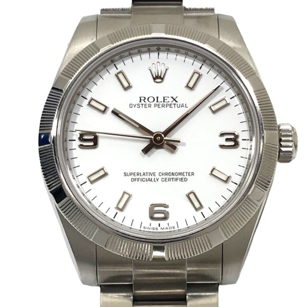 ロレックス ROLEX オイスターパーペチュアル31 ランダム番 177210 ホワイト SS ユニセックス 腕時計