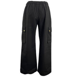 セリーヌ CELINE トリオンフ ボタンカーゴパンツ 2P99A547Z ブラック コットン レディース ボストンバッグ