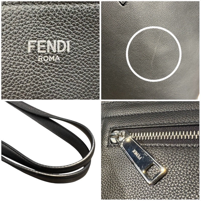 フェンディ FENDI トートバッグ 7VA610 ブラック レザー ユニセックス トートバッグ