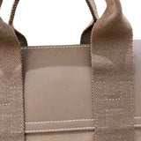 エルメス HERMES ヴァルパライソロングPM □J刻 ベージュ シルバー金具 トワル レディース トートバッグ