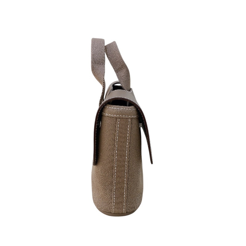 エルメス HERMES ヴァルパライソロングPM □J刻 ベージュ シルバー金具 トワル レディース トートバッグ
