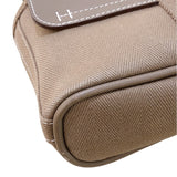 エルメス HERMES ヴァルパライソロングPM □J刻 ベージュ シルバー金具 トワル レディース トートバッグ