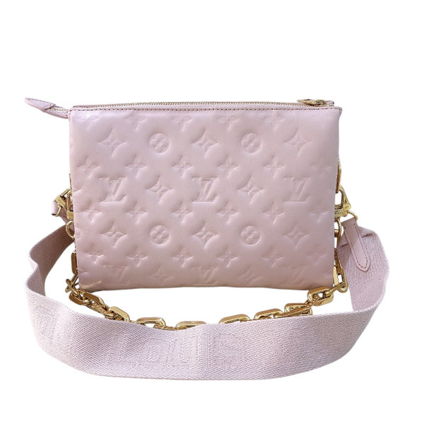 ルイ・ヴィトン LOUIS VUITTON クッサン PM M59276 ピンク ラム レディース ショルダーバッグ