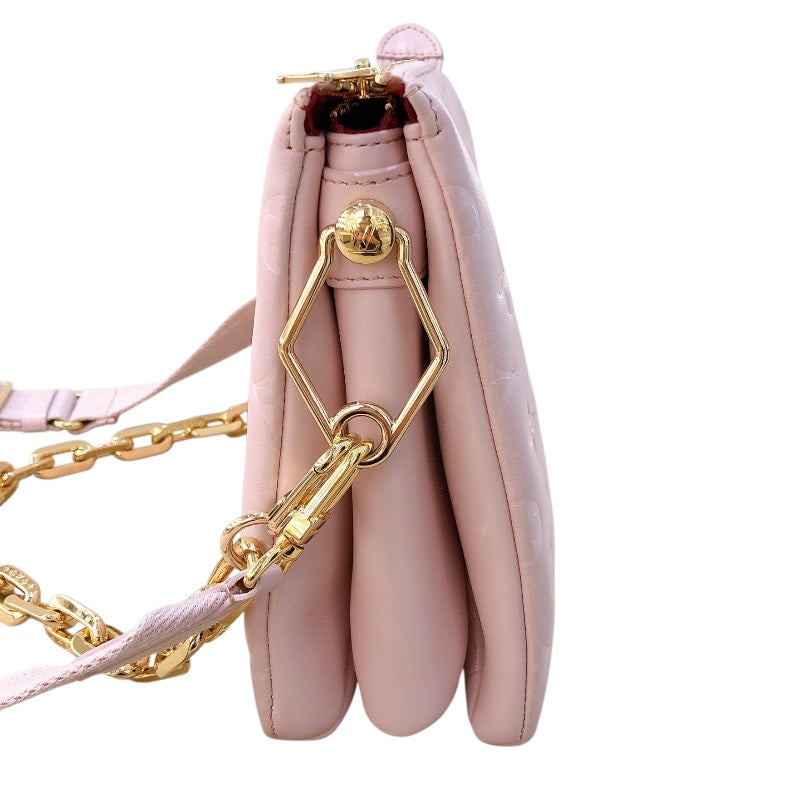 ルイ・ヴィトン LOUIS VUITTON クッサン PM M59276 ピンク ラム レディース ショルダーバッグ