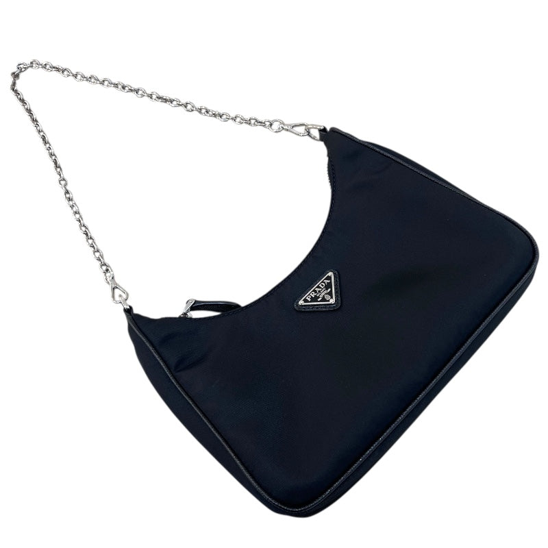 プラダ PRADA リエディション 2WAYバッグ 1BH204 ブラック シルバー金具 ナイロン レディース ショルダーバッグ