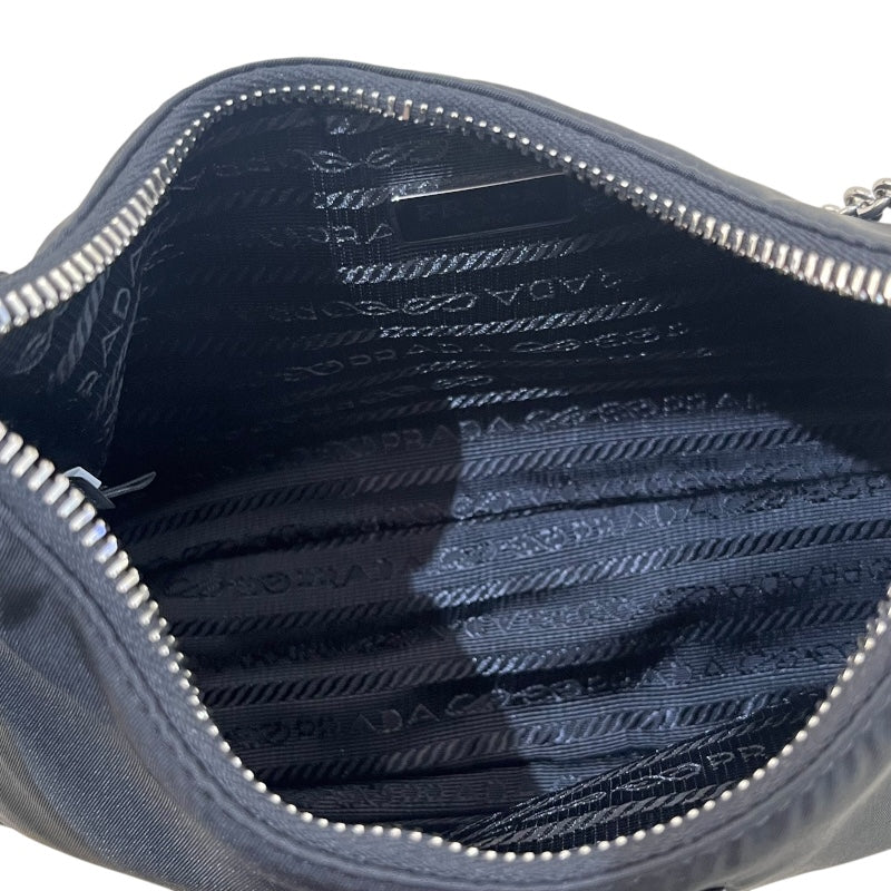 プラダ PRADA リエディション 2WAYバッグ 1BH204 ブラック シルバー金具 ナイロン レディース ショルダーバッグ
