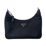 プラダ PRADA リエディション 2WAYバッグ 1BH204 ブラック シルバー金具 ナイロン レディース ショルダーバッグ
