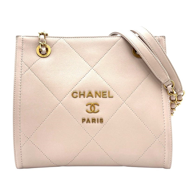 シャネル CHANEL チェーンショルダーバッグ AS2750 ライトピンク ゴールド金具 カーフ レディース ショルダーバッグ