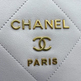 シャネル CHANEL チェーンショルダーバッグ AS2750 ライトピンク ゴールド金具 カーフ レディース ショルダーバッグ