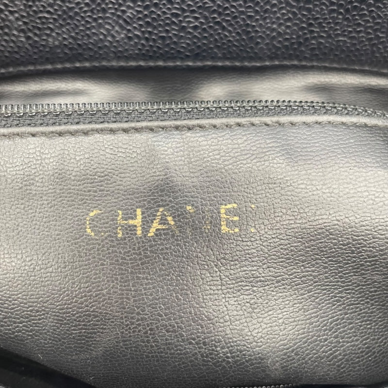 シャネル CHANEL ココマーク チェーンショルダー 2番台 ブラック GD金具 キャビアスキン レディース ショルダーバッグ