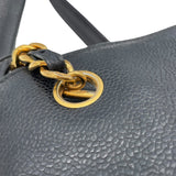 シャネル CHANEL ココマーク チェーンショルダー 2番台 ブラック GD金具 キャビアスキン レディース ショルダーバッグ
