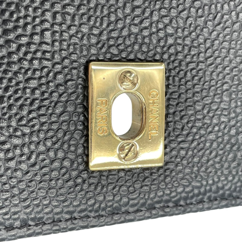 激レア！未使用品★ビンテージ CHANEL★ハンドバッグ 極美 シャネル CHANEL ケリー型 ハンドバッグ A12397 7番台 ブラック